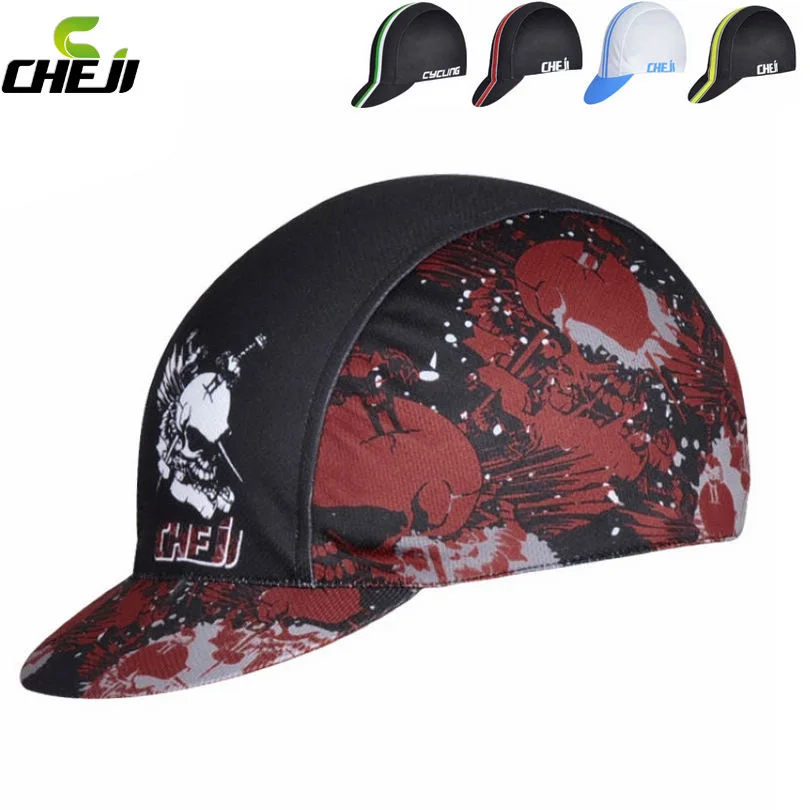 CHEJI Cycling Bicycle Bike Breathable Sweat Proof Polyester Hat Riding Cap One Sizeriding cap