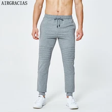 AIRGRACIAS новые мужские длинные штаны уличная одежда для бега обтягивающие Мужские штаны s Mirco тренировочные Мужские штаны для бега, джоггеры размеры США/ЕС S-XXL