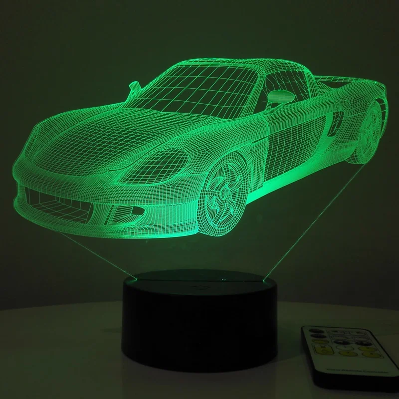 remote car 3D table lamp 800