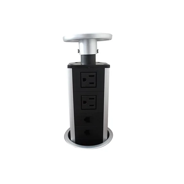2019 220 В 16A Выдвижная электрическая розетка 3 разъема 2 USB кухонная настольная