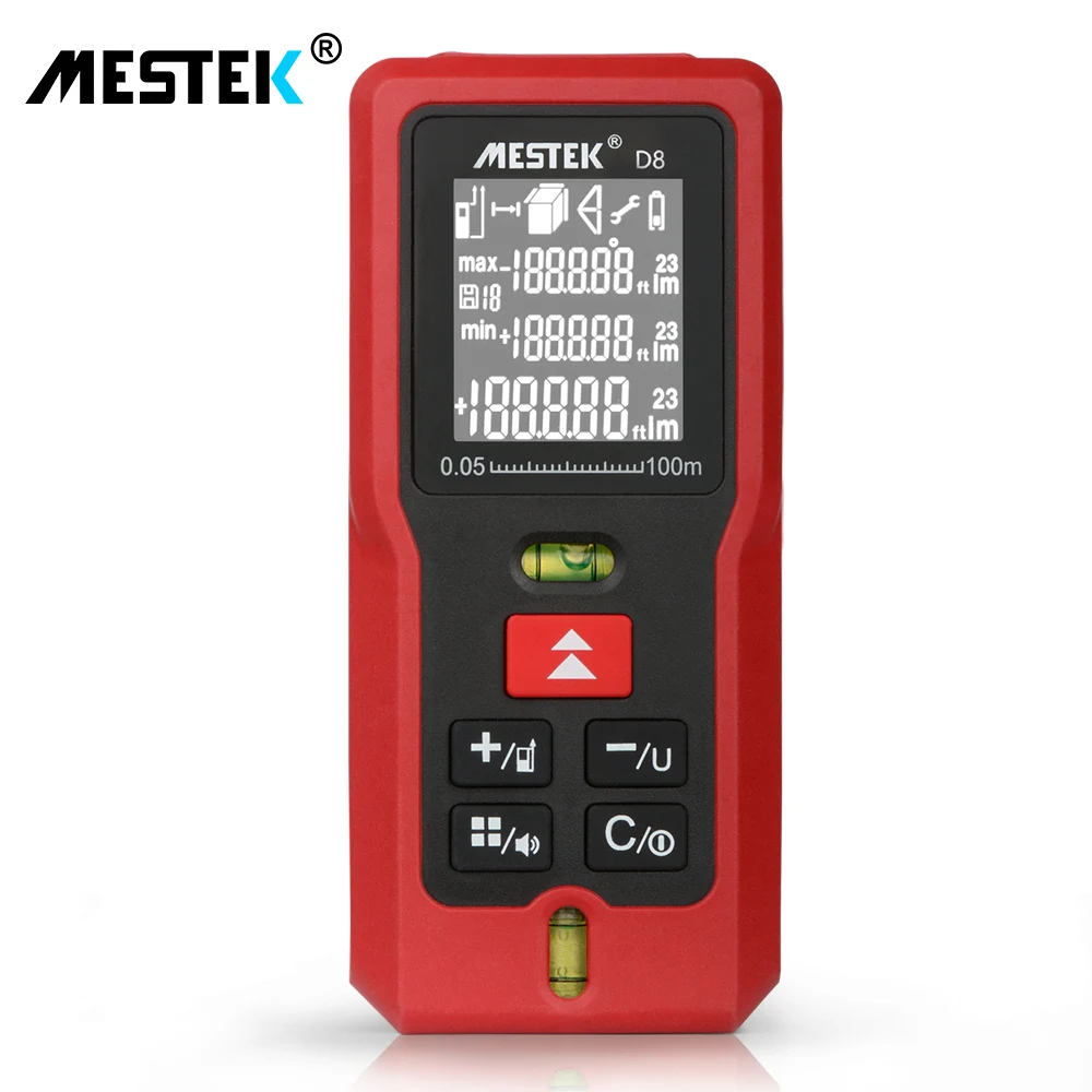 MESTEK Laser Rangefinder 40m 60m 100m Digital Laser Distance Meter Battery-powered Laser range finder tape Distance Measurer MESTEK Laser Rangefinder 40m 60m 100m Digital Laser Distance Meter Battery-powered Laser range finder tape Distance Measurer