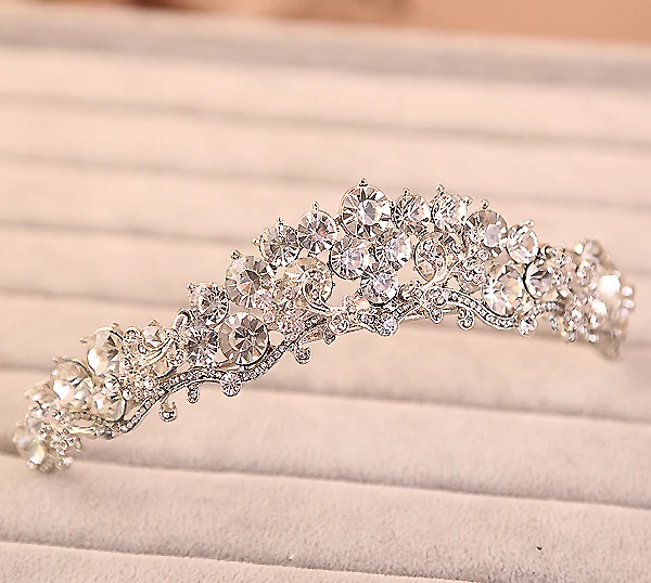 

bride wedding crown hair jewelry bijoux women Tiara Headband head crystal rhinestone hair accessories tiara wedding noiva tiara