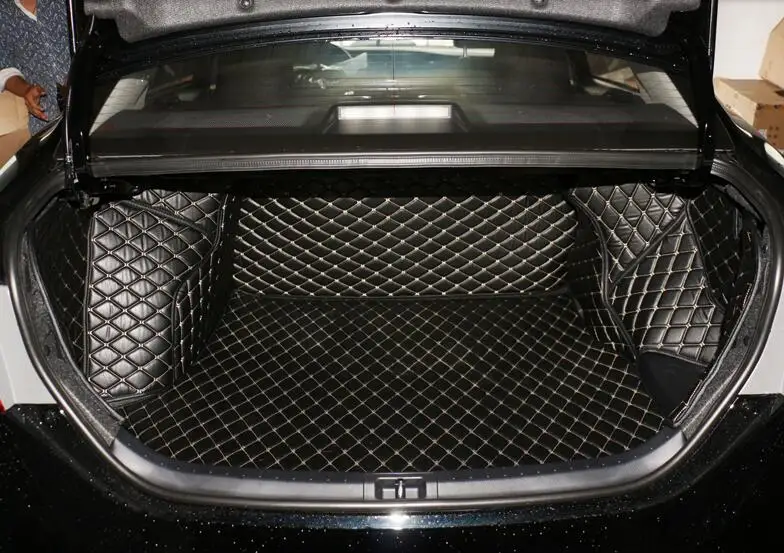 High quality! Special trunk mats for Toyota Corolla 2016 waterproof