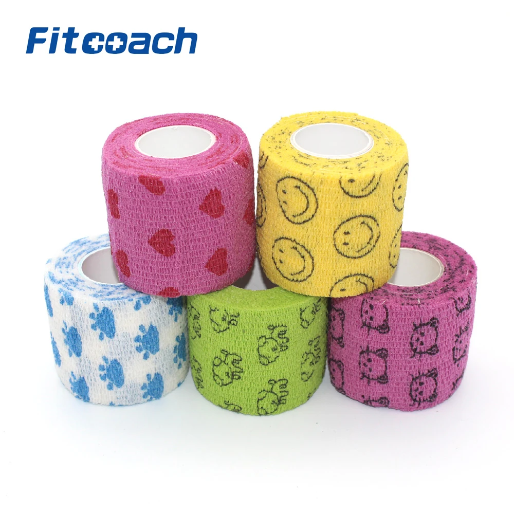 

5cm x4.5m Cohesive Bandage - Self-adherent Medical Athletic Elastic Gauze Tape