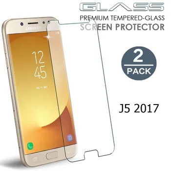 

[2 Pack] For Samsung Galaxy J5 2017 Tempered Glass Screen Protector SM-J530F J530FM 9H Hardness Glass Film for Samsung J5 2017