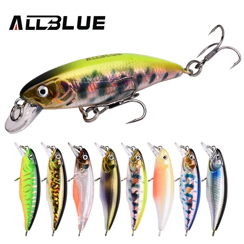 

ALLBLUE CLOWN 52SF Slow Floating Fishing Lure Minnow 52mm 3.8g Artificial Plastic Bait Wobbler Bass Lure Shad Fishing Tackle