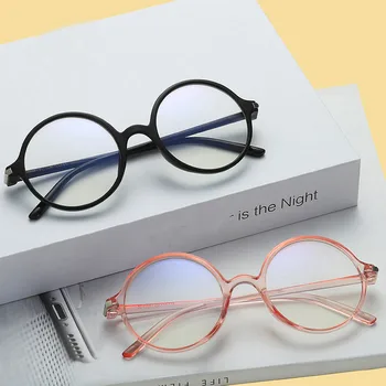 

2020 Classic Popular Women Glasses Frame Anti Blue Light Round Lens Flat Myopia Optical Mirror Simple Vintage Eyewear Frame