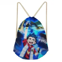 ThiKin Casual Boys Ball Drawstring Bags Hot Game Beyblade Burst Evolution Print Children Backpack Softback Student Sack Bag