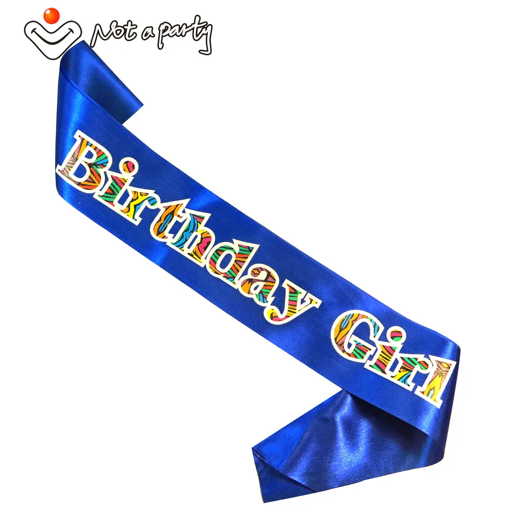 Fun Birthday party sash event supplies decoration happy brithday sashes