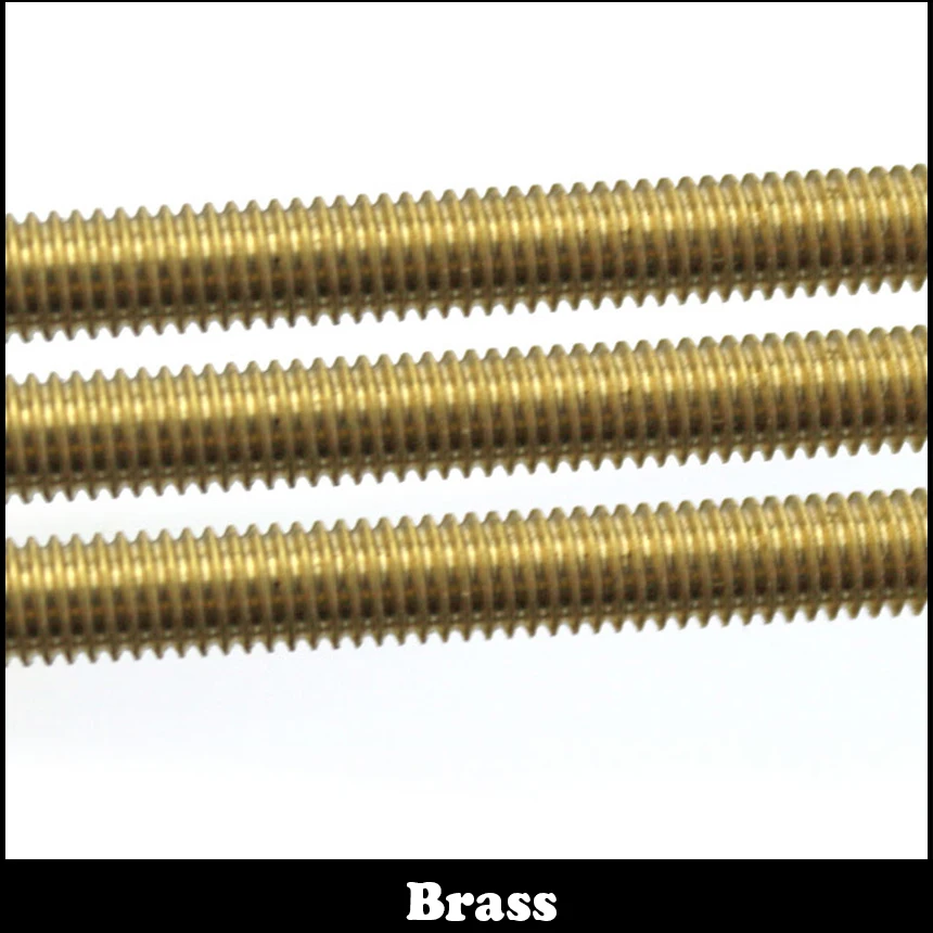 M4 M10 M4*250 M4x250 M4*500 M4x500 M10*250 M10x250 250mm 500mm Brass Metric Bolt Full Thread