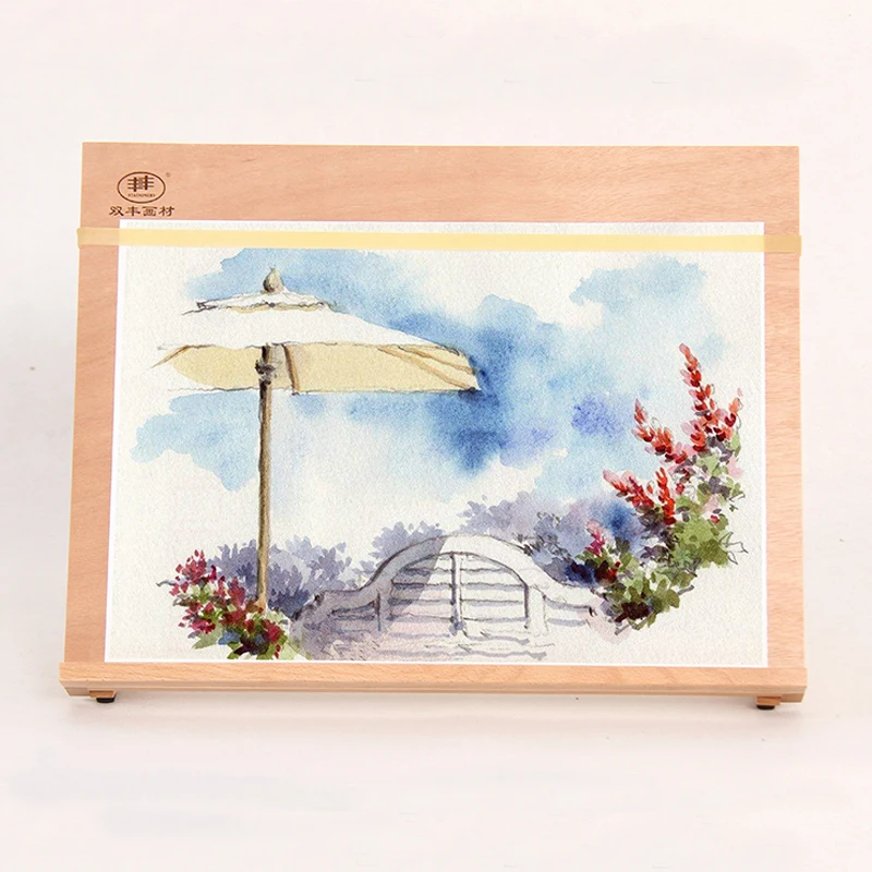 Billige A3 Holz Zeichnung Tisch Tragbare Skizze Bücherregal Holz Desktop Aquarell Öl Staffelei für malerei kunst liefert für künstler