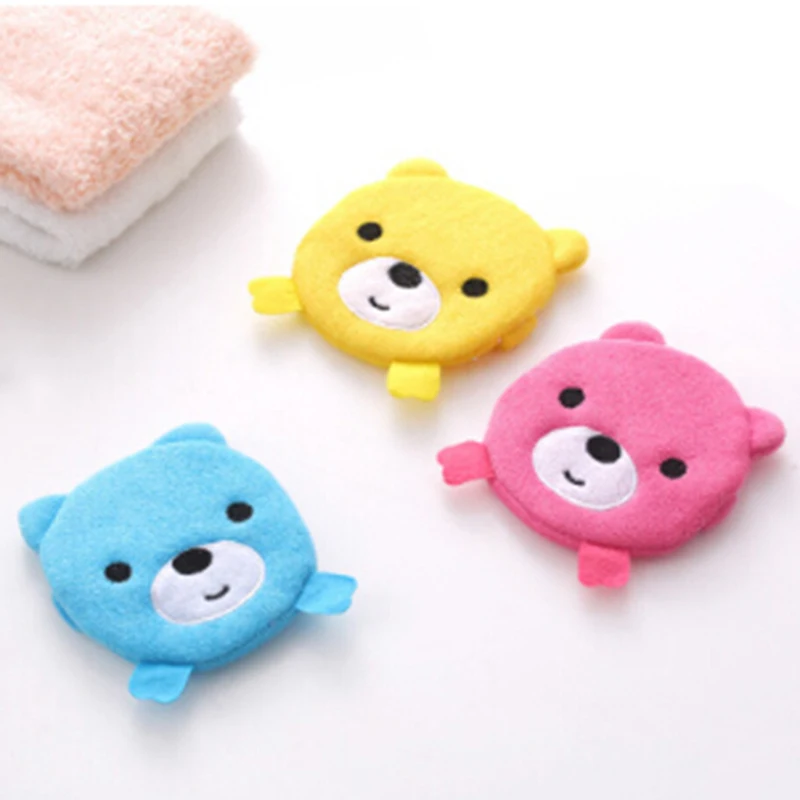 

New Animal Modeling Sponge Powder Rubbing Towel Ball 3Colors Cartoon Super Soft Cotton Baby Bath Shower Brush For Baby Children