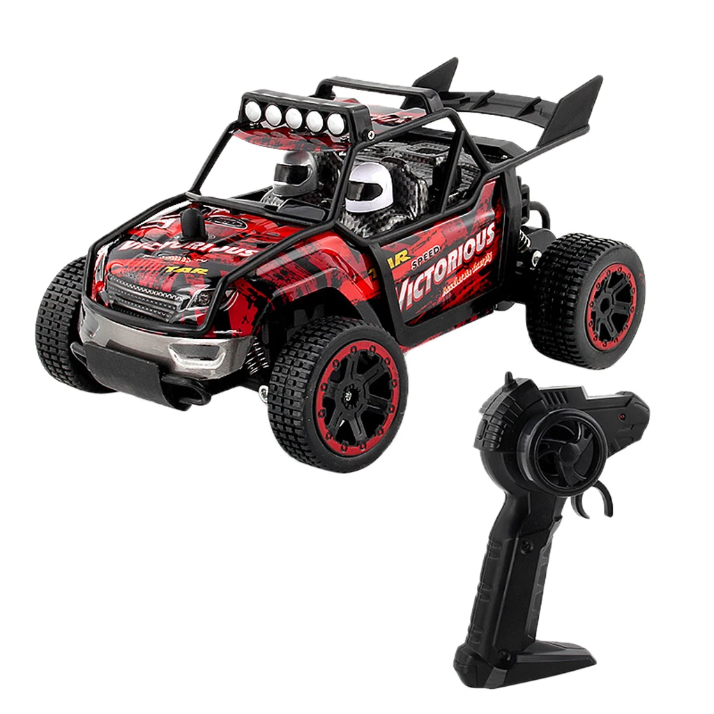  1/18 RC Drift Car 4WD 30KM/H Racing Off-Road Vehicle Monster Truck Crawlers Toy Remote Control Climbing Car Red Rechargeable