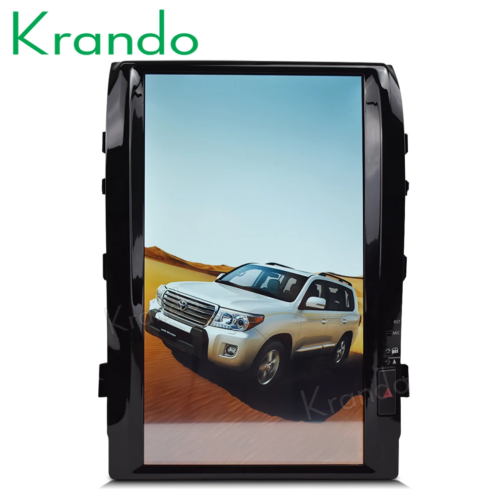 

Krando android car radio 8.1 16" Vertical screen car multimedia for Toyota Land Cruiser 200 VX-R GX-R 4.6L 4.7L 5.7L 2008-2015