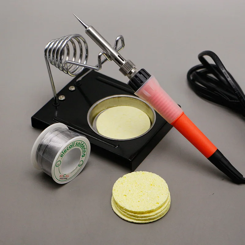 Welding Tool Set 50W Electric Soldering Iron + 0.8mm 75G Lead Tin Melt