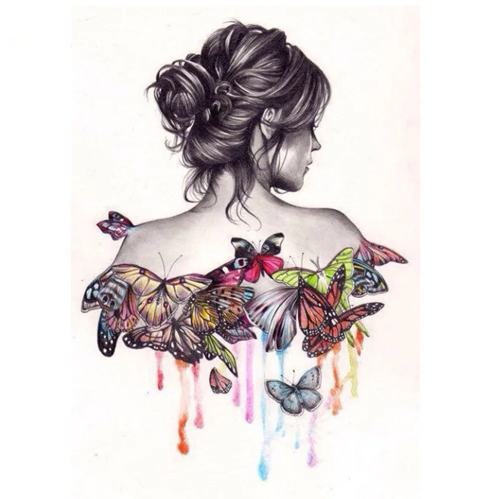 

Needlework Diy Diamond Painting Cross Stitch butterfly beauty Painting Diamond Embroidery Square Diamond Mosaic Pictures