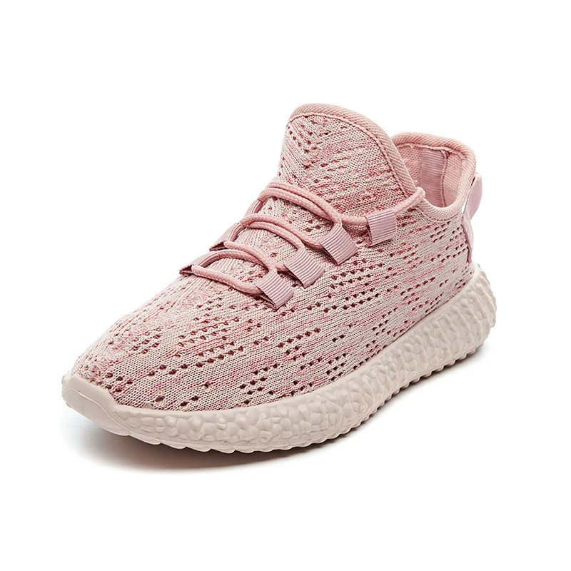 Модная повседневная обувь; женские удобные дышащие сетчатые туфли на плоской подошве; женские кроссовки; chaussure Femme Zapatos de mujer - Цвет: pink Y03-38