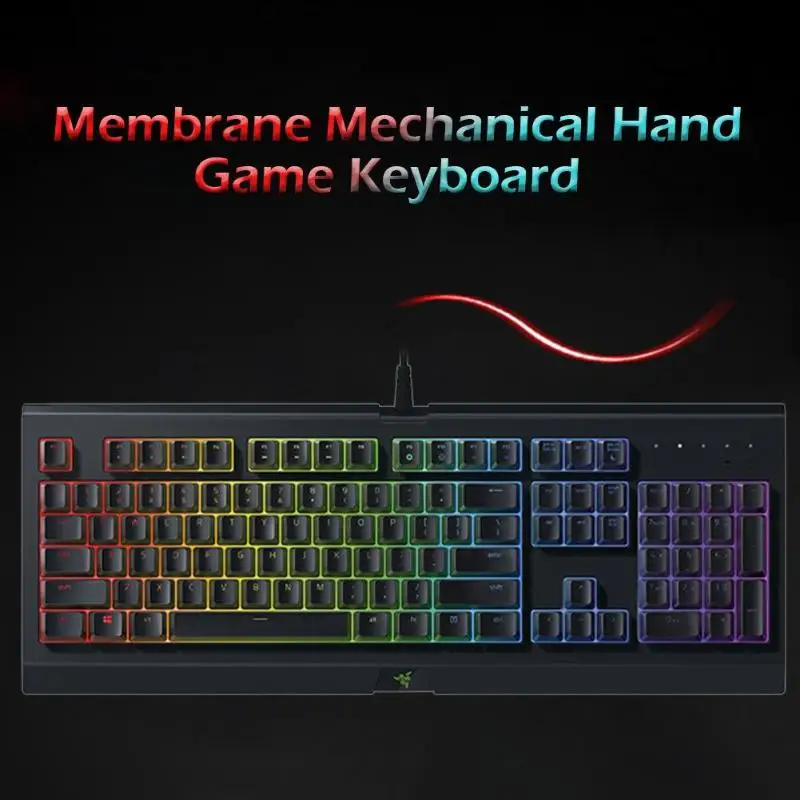 Razer CYNOSA 104 Keys Wired USB Gaming Keyboard for Computer w/ Backlight Membrane Keyboard for LOL PUBG Games