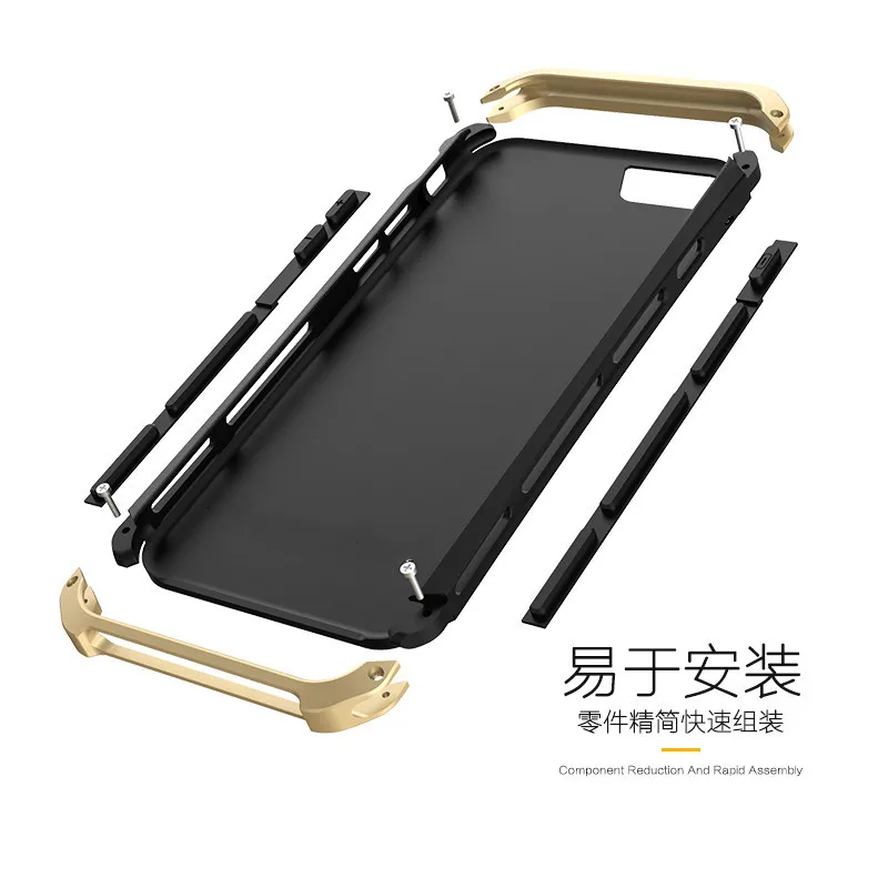 المعادن صدمات حقيبة لهاتف أي فون xs ماكس حالة الألومنيوم الإطار الصلب PC كوكه تغطية ل iphone 5 5s 6 6s 7 8 زائد x Xr Xs ماكس fundas