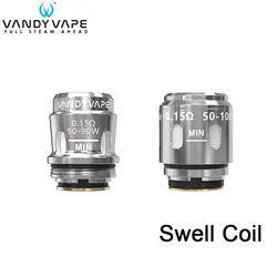 4 шт./лот vandy VAPE Swell катушка 0.15ohm одинарный, сетчатый/тройной сетчатой катушки, совместимый с комплектом Swell и распылитель бака