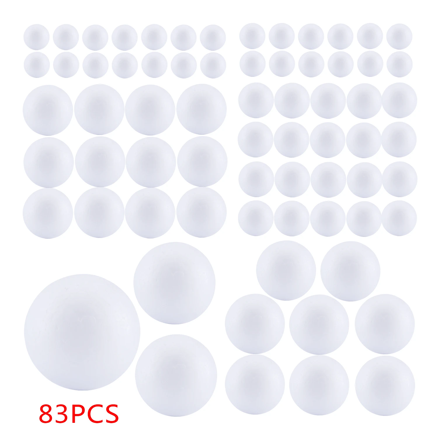 80/83 шт DIY Белая круглая губка твердый шарик ручной работы шары для украшения свадебной сцены украшения