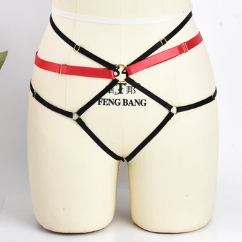

Women Elastic Leg Garter Belt Sexy Body Cage Hollow Socks Garter Belt Goth Suspender Straps Leg Strap Leg Garter Belt Underwear