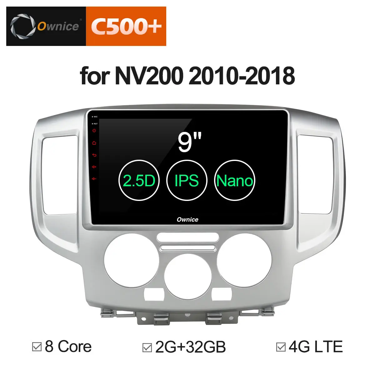 9 дюймов Ownice C500 + G10 Android 8 1 Core радио автомобиль gps навигации для Nissan NV200 2010 2011 2012 2013