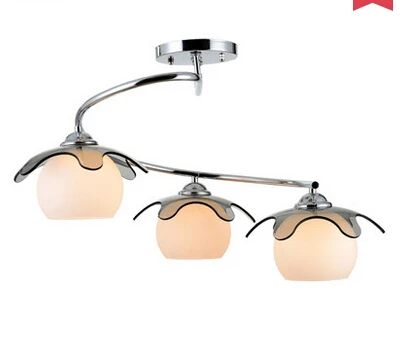 

Bedroom lamp romantic brief modern personality restaurant lights three head light living room lights ceiling light led