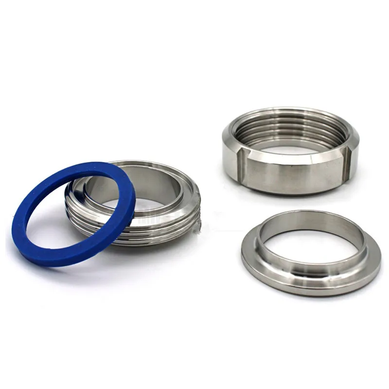 

32mm SS304 Stainless Steel Sanitary SMS Weld On Socket Union Set Pipe Fitting For Food Industries