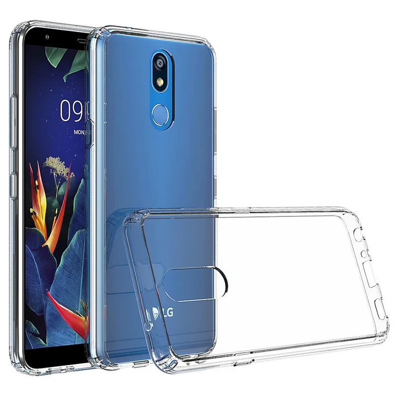

5.7'' Case For LG K40 Case K 40 Crystal Hybrid Bumper Hard Acrylic Back Cover For LG X4 2019 X 4 Phone Cases Coque Capas LMX420