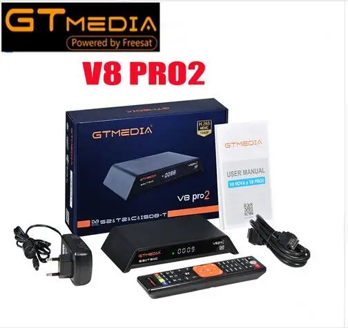 5 шт GTMedia V8 Gtmedia V8 pro2 H.265 DVB-S2 + T2 + DVB-C спутниковый ресивер Встроенный WI-FI PowerVu Biss Бесплатный комплект v8 золотой