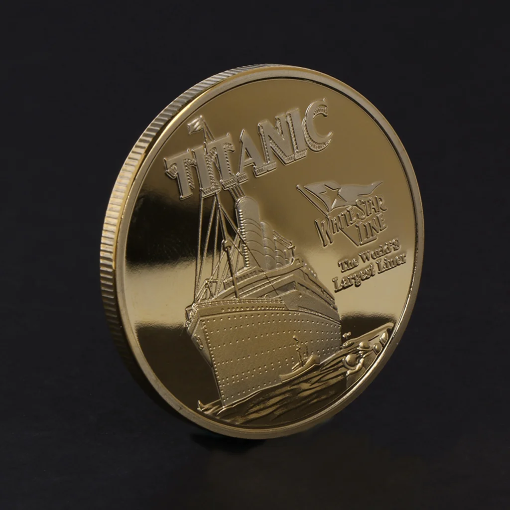 Красивая памятная монета Титаник корабль случай художественные подарки для коллекции сплав