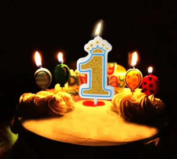 Популярный новейший день рождения корона детский день праздничный торт свечи-цифры DIY аксессуары для выпечки