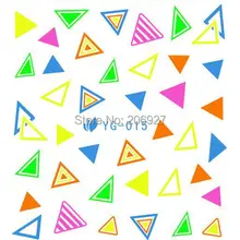 2 шт YG015 неоновый дизайн для ногтей водная наклейка переводная наклейка для ногтей