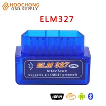 Super Mini ELM327 Bluetooth Interface V2.1 OBD2 Auto Diagnostic-Tool ELM 327 Works ON Android Torque/PC v 2.1 BT adapter