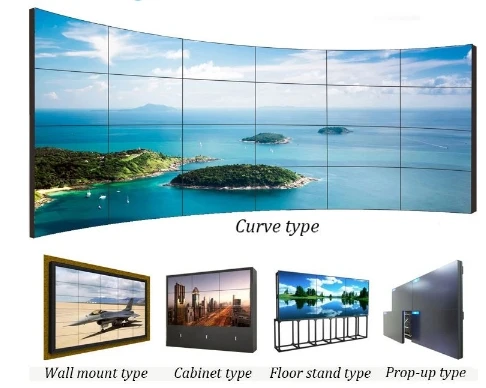 Hall Led lcd panel Programable computer pc Led Video Wall Xxx Vide0o Xx Led large big curve 3X3 dis