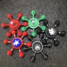 Непоседа счетчик Супермен Капитан Америка щит Железный человек паук рук счетчик ВДГ палец Spinner Металлический spinner