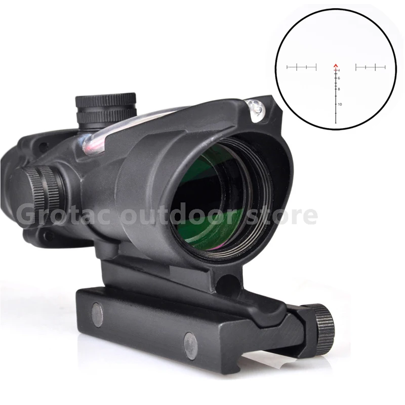 Новый 4x32 Acog прицел 20 мм ласточкин хвост рефлекторная Оптика тактическая винтовка
