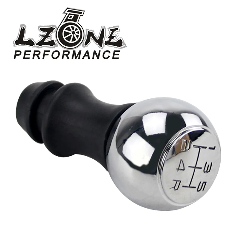 LZONE - 5 Speed Stainless Steel Manual Gear Shift Knob VTS Sports HandBall For Peugeot JR-GSK81