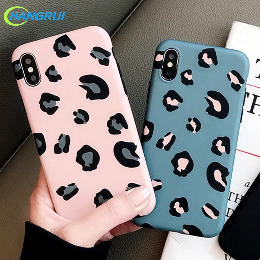 Fashion Leopard Print Case For iphone 6 6s Plus Full Cover Silicone Soft Phone Cover For iphone