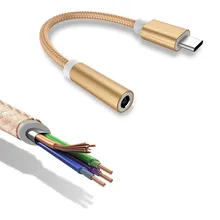 ZUCZUG USB 3.1 Type C to 3.5 Earphone Adapter usb 3.1 Type-C USB-C male to 3.5mm AUX audio female AUX Cable