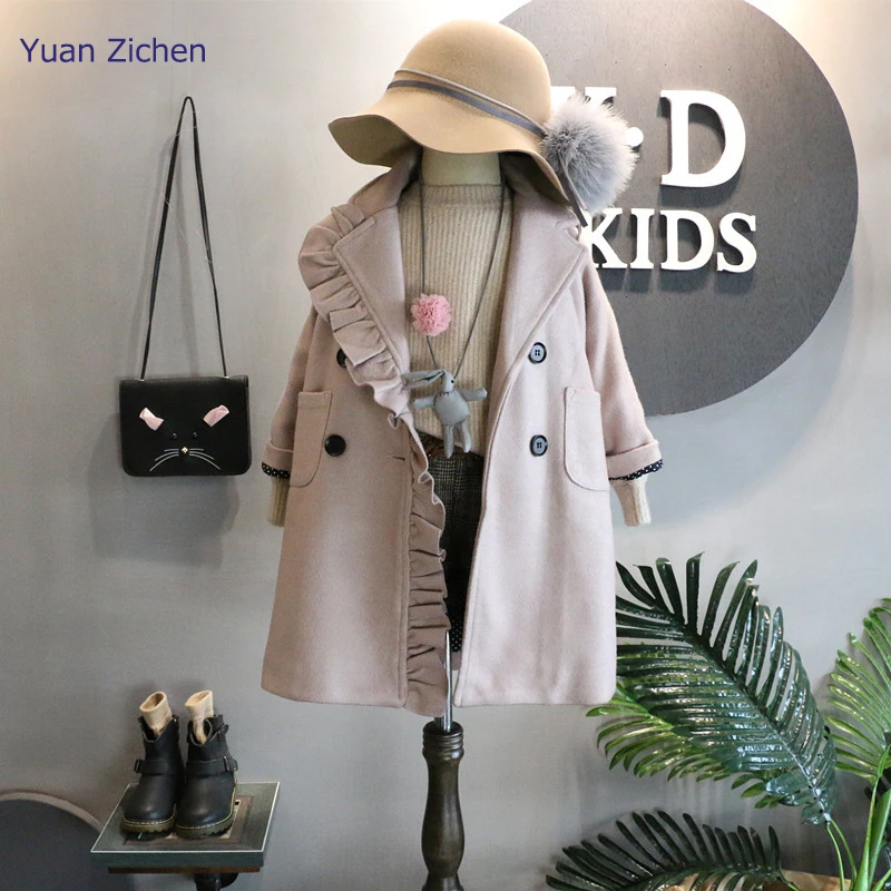 New Winter Clothing Thick Warm Jacket For Girl Casacos Long Sleeve Coat For Girls Cute Kids Coats Style Children
