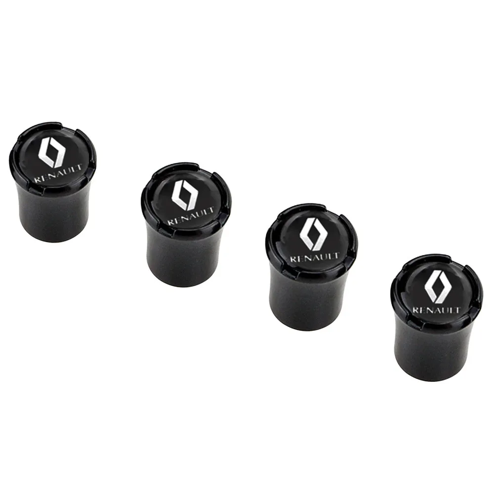 

4pcs Chrome Alloy Tyre Tire Stem Valve Cap Cover Emblem For Renault Clio Captur Fluence Megane Talisman Latitude Scenic