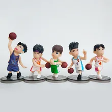 5pcs/lot Slam Dunk Shohoku Basketball Player Anime Figure Doll Hanamichi Sakuragi Rukawa Kaede Model Toy For Kids 5pcs/lot Slam Dunk Shohoku Basketball Player Anime Figure Doll Hanamichi Sakuragi Rukawa Kaede Model Toy For Kids
