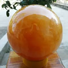 Xd j00551 НАТУРАЛЬНЫЙ ЦИТРИН КАЛЬЦИТА КВАРЦЕВЫЙ СФЕРА BALL ИСЦЕЛЕНИЕ