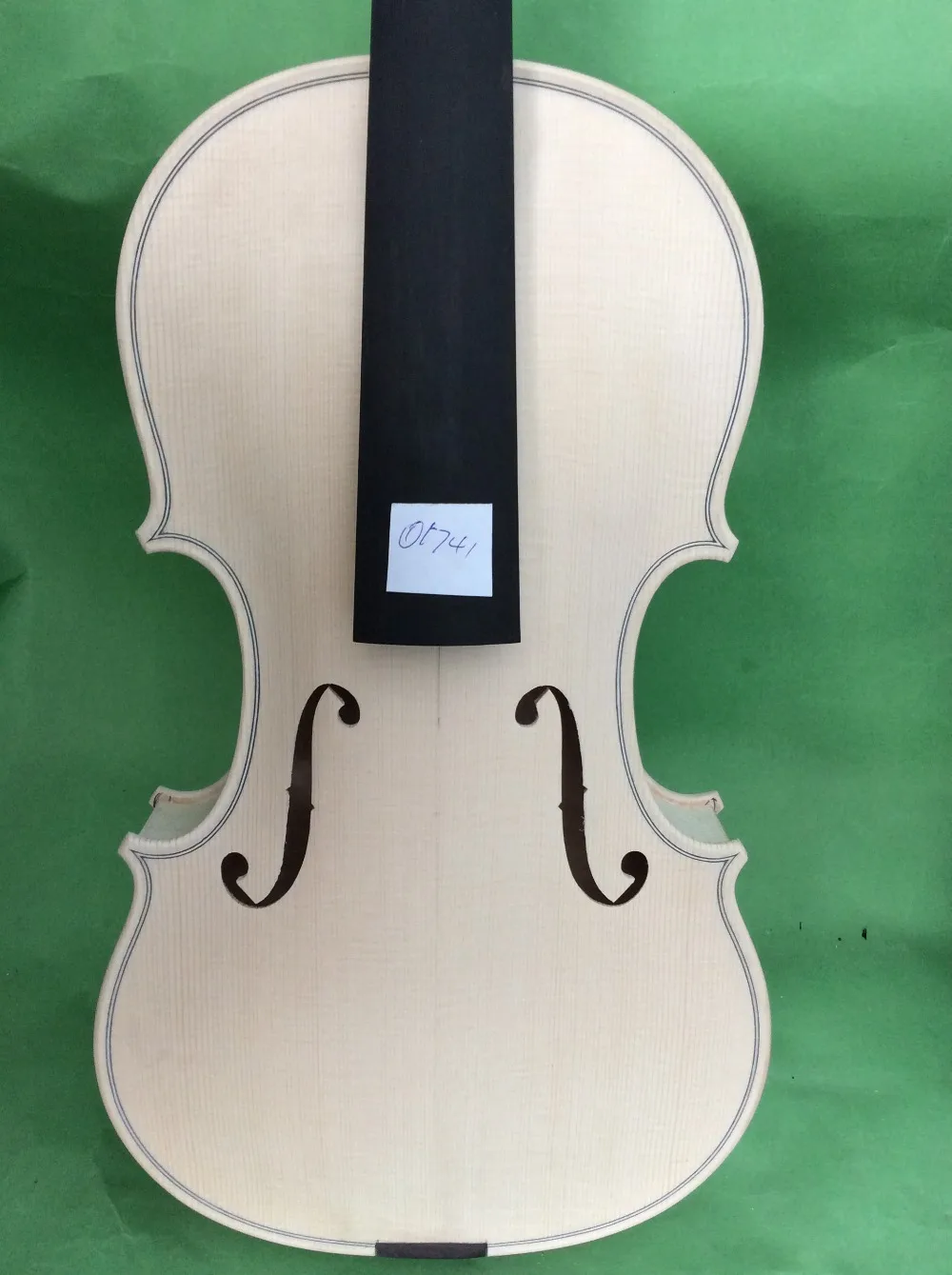 

White violin 4/4 one piece flamed maple back Guarneri model 1741 NO1