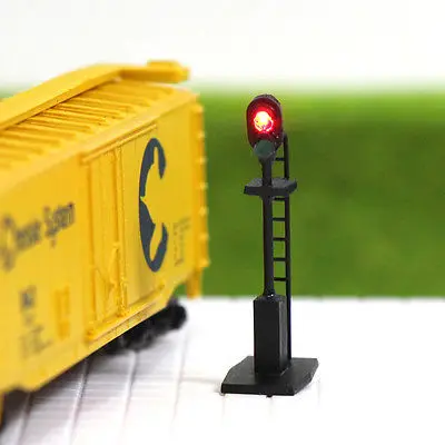 

JTD1604RG 5PCS N scale LEDs made Railroad Signals for Railway signal 2 Aspects