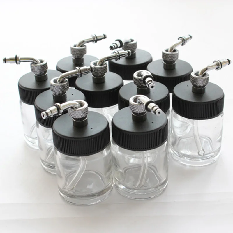 OPHIR Аэрограф стеклянные банки 22cc бутылки(профессиональные краски чашки) для Аэрограф краски инструменты_ AC018-10x