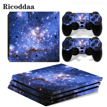 

Sky Stars For PS4 Pro Sticker Cover Wrap Console & 2PCS Controller Skin Decal For Sony Playstation 4 Pro Game Accessories