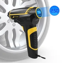 12V Портативный воздушный компрессорныц насос Проводной Цифровой шин удобный переносной подключение к автомобильному прикуривателю для автомобиля велосипеда мотоцикла